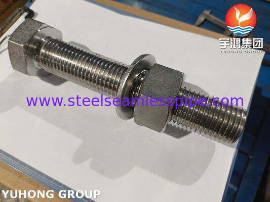 بست‌های سوپر دوبلکس ISO4017 S32205 2205 فولاد دوبلکس پیچ شش گوش مهره واشر