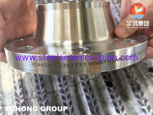 فلنج گردن جوشی فولاد ضد زنگ دابلکس A182 F51 S31803 / S32205 WNRF