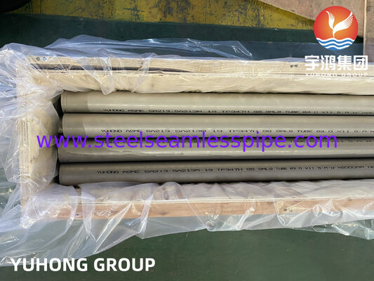 لوله دیگ بخار، سوپر هیتر و مبدل حرارتی از فولاد آلیاژی فریتی و آستنیتی بدون درز ASTM A213 ASME SA213 TP347H