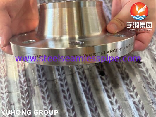 ASTM A182 F51 فلنج UNS S31803 فلنج دو طرفه فولاد جوش گردن فلنج WNRF جعل شده