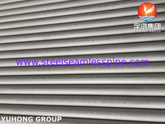 ASTM A268 TP430 1.4016 لوله فولاد ضد زنگ بدون درز برای مبادله گرما