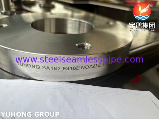 فلنج نازل فورج شده از فولاد ضد زنگ ASME SA182 F316L برای مخزن تحت فشار