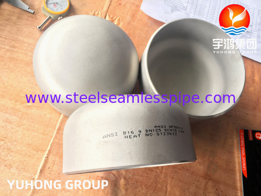 A403 WP304 / WP304L کلاه فولاد ضد زنگ، لوازم جفت ب169برای ساخت ظروف تحت فشار