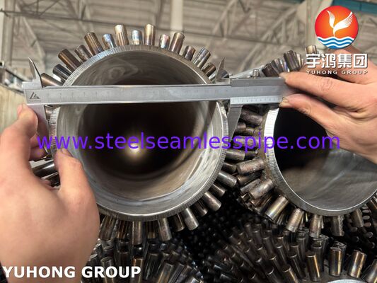 لوله های گل میخی ASTM A335 P22 برای بازیابی گرمای زباله