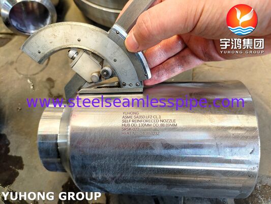 ASTM A350 LF2 نوزل خود تقویت شده جعل شده برای ظروف تحت فشار و مبادلات گرما