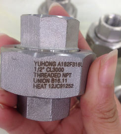 فولاد ضد زنگ Fitting Fitting، A182 F304L، F316L، ASME B16.11، NPT، SW، 90 ° ELOW، 3000 #، 6000 #، 1/2 &quot;