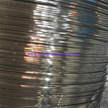 سیم مسطح فولادی ضد زنگ با روکش صابون سیم فلزی تخت برای اتصال کربن
