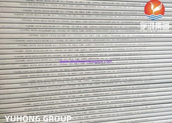 ASTM A213 TP316L TP304 TP304L لوله مبادله گرما بدون درز از فولاد ضد زنگ