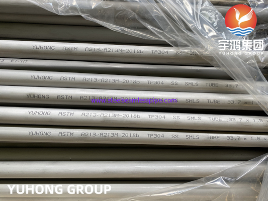ASTM A213 TP304 / TP304L لوله بدون درز از فولاد ضد زنگ برای مبادله گرما