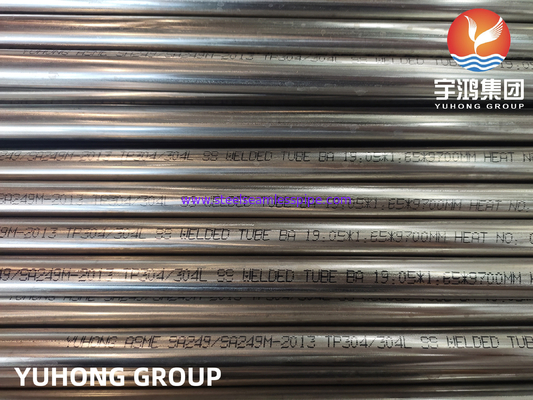 ASTM A249 TP304/304L لوله های جوشیده از فولاد ضد زنگ