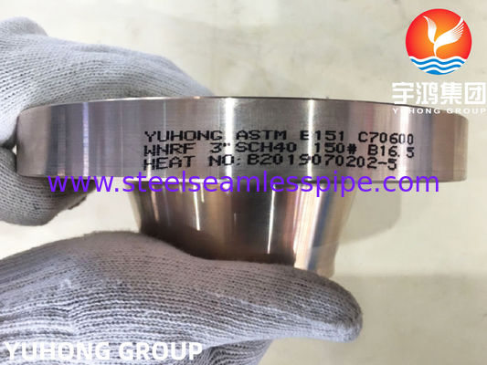 فلنج گردن جوش نیکل مسی B151 C70600 / DIN 2.0872 نوع RF