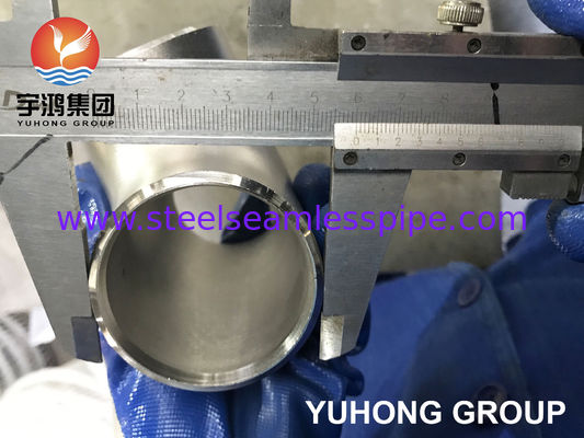 اتصال سه راهی مساوی فولاد ضد زنگ سوپر دوبلکس ASTM A815 S32750 با قابلیت سرویس دهی در محیط کلریدی، اتصالات جوشی لب به لب