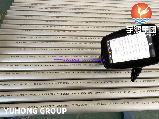 لوله بدون درز فولاد ضد زنگ ASTM A312 ASME SA312 TP310S S31008