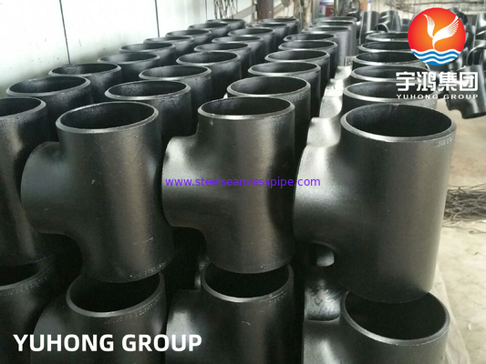 ASTM A234 WPB Equal Tee Carbon Steel Buttweld Pipe Fitting با استفاده از لوله های بُت ولد