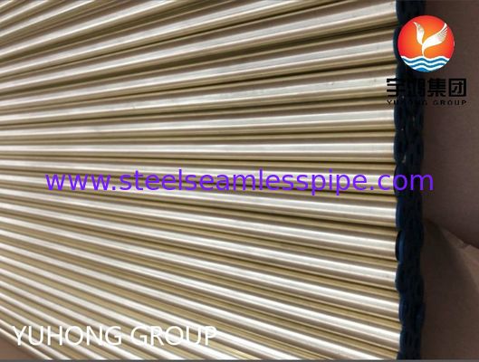 ASTM B111 C44300 O61 لوله مس بدون درز لوله گرد مس برای کاربردهای مبادله گرما
