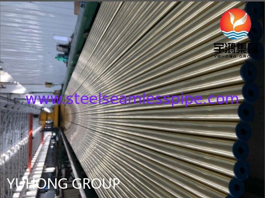ASTM B111 C44300 O61 لوله مس بدون درز لوله گرد مس برای کاربردهای مبادله گرما