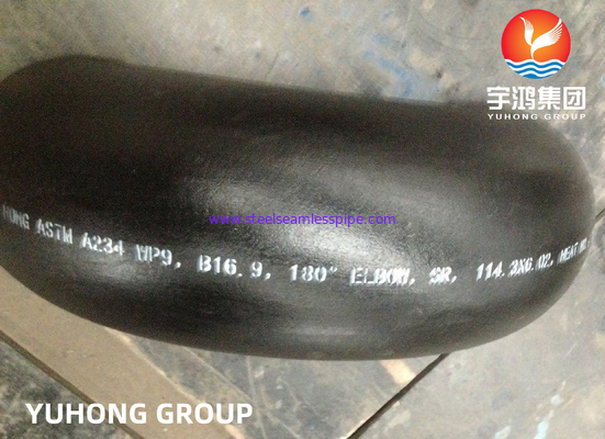 ASTM A234 WP9 180 درجه بازگشت آرنج آلیاژ فولادی