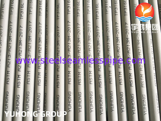 لوله مبدل حرارتی بدون درز ASTM A213 TP316L S31603 SUS316L از فولاد ضد زنگ