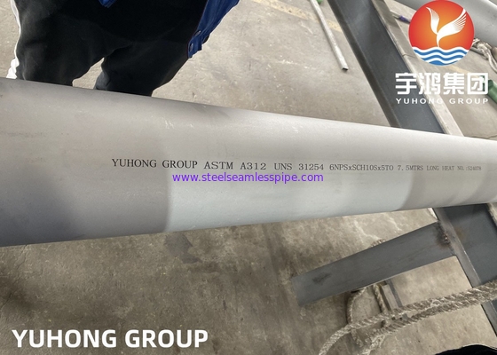ASTM A312 UNS S31254 254SMO لوله های دریایی فولاد ضد زنگ دوگانه