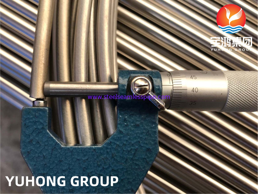 ASTM A269 TP316L لوله سیم پیچ بی سیم فولاد ضد زنگ برای مبادلات گرما
