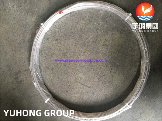 ASTM A269 TP316L لوله سیم پیچ بی سیم فولاد ضد زنگ