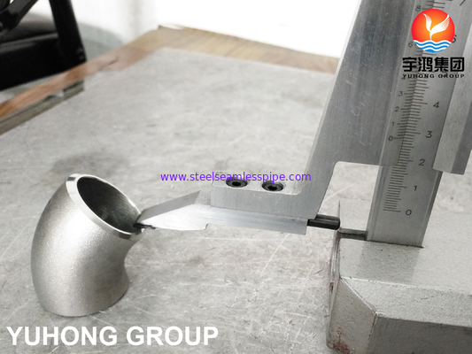 JIS B2312 WP304 LR ELBOW 45 90 درجه اتصال لوله جوش لب به لب