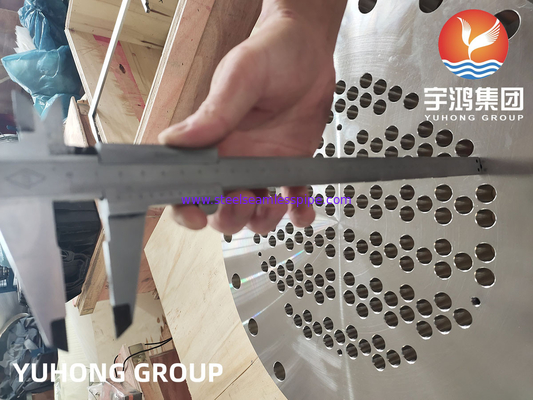صفحه لوله از فولاد ضد زنگ ساخته شده از ASTM A240 SS316L سفارشی