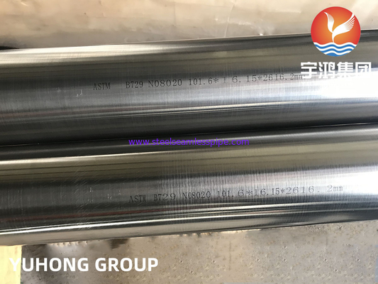 لوله های آلیاژ نیکل ASTM B729 آلیاژ 20 ،N08020 ، 2.4660 لوله های هستلوئی