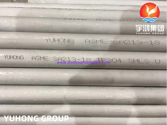 از فولاد ضد زنگ ASTM A213 TP304، TP304L لوله های بدون درز U Bend برای مبادله گرما