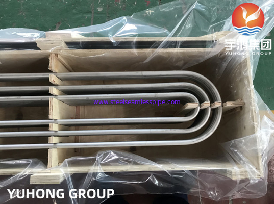 از فولاد ضد زنگ ASTM A213 TP304، TP304L لوله های بدون درز U Bend برای مبادله گرما