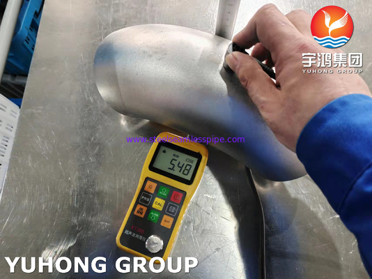 ASTM A403 WP304H فولاد ضد زنگ 90 درجه LR آرنج ASME B16.9