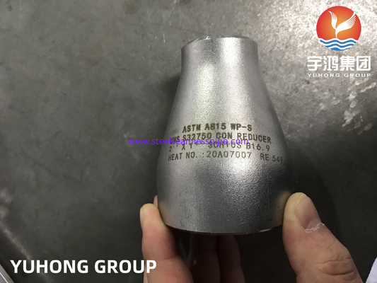 ASTM A815 UNS S32750 لوله فولادی فوق دوگانه مجهز به کاهش دهنده متمرکز