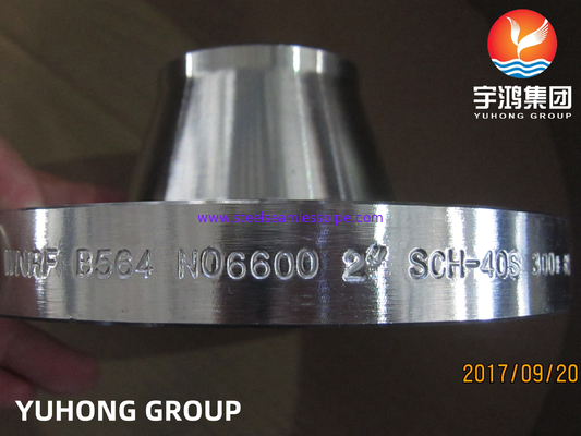 ASTM B564 Inconel 600 / UNS N06600 فلنج گردن جوش نکل آلیاژ فولاد