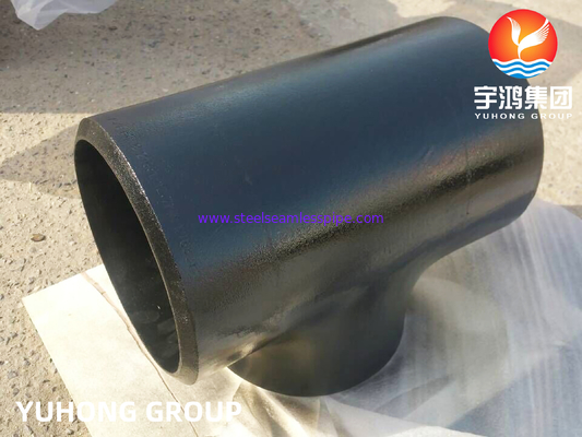 ASTM A234 WP11 برابر تی ، فولاد کربن بُت-سوئید فیتینگ، رنگ سیاه ضد زنگ