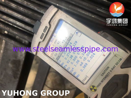 ASME SA213 T5 لوله بی سیم فلز آلیاژ سیاه رنگ شده با مقاومت در برابر دمای بالا برای مبادله گرما دیگ