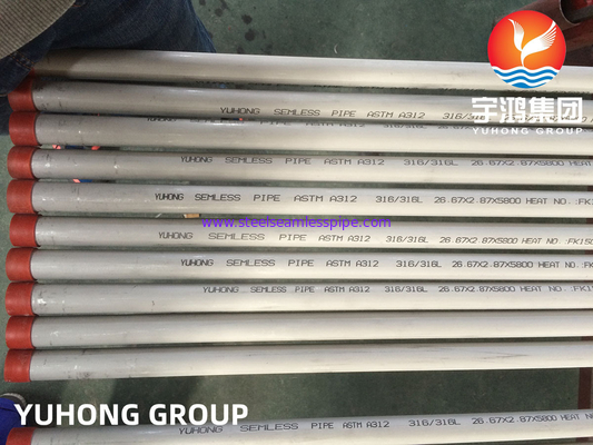 ASTM A312 TP316L لوله فولاد ضد زنگ برای کاربردهای دریایی