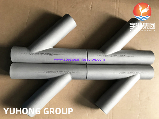 فولاد دوگانه ASTM A815 S31803 ، تی شکل Y ، لوله ی بورد ب169