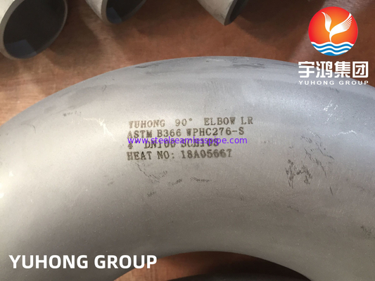 ASTM B366 UNS N10276 / Hastelloy C276 Elbow Hastelloy Steel Buttweld Fitting (تجهیزات تله ای از فولاد استیل)