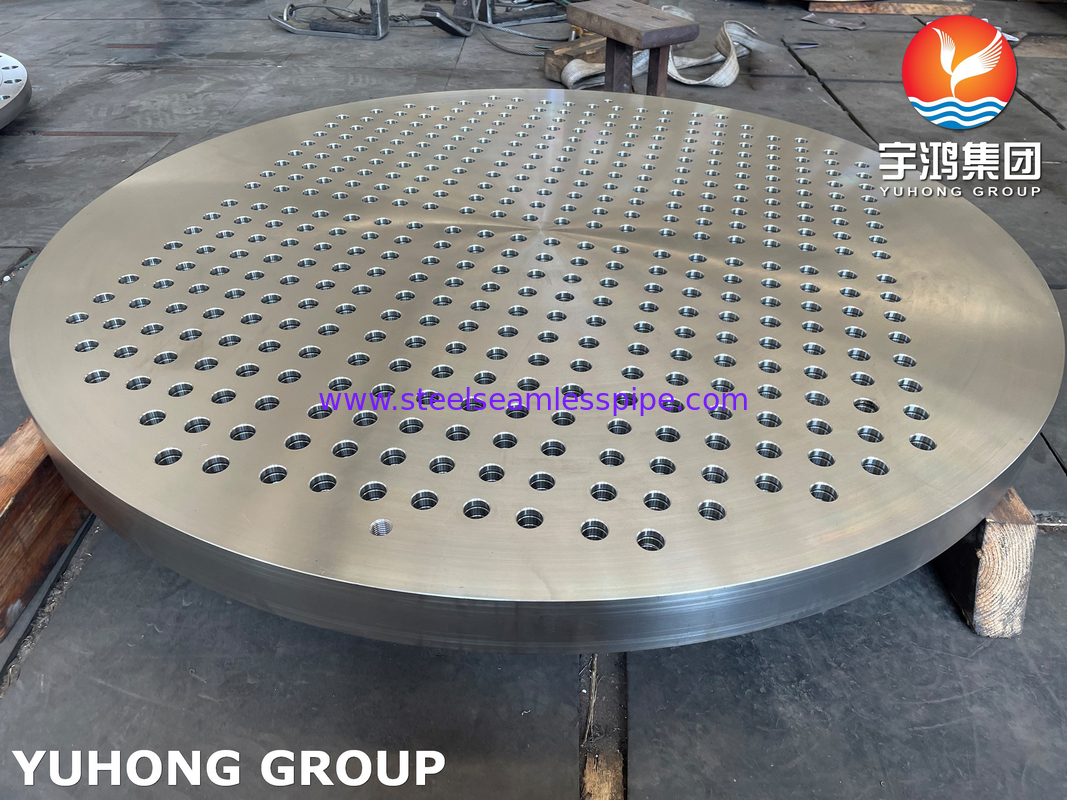 ASTM A182 F316 ورق لوله قطر بزرگ فولاد ضد زنگ ساخته شده برای اجزای مبادله گرما