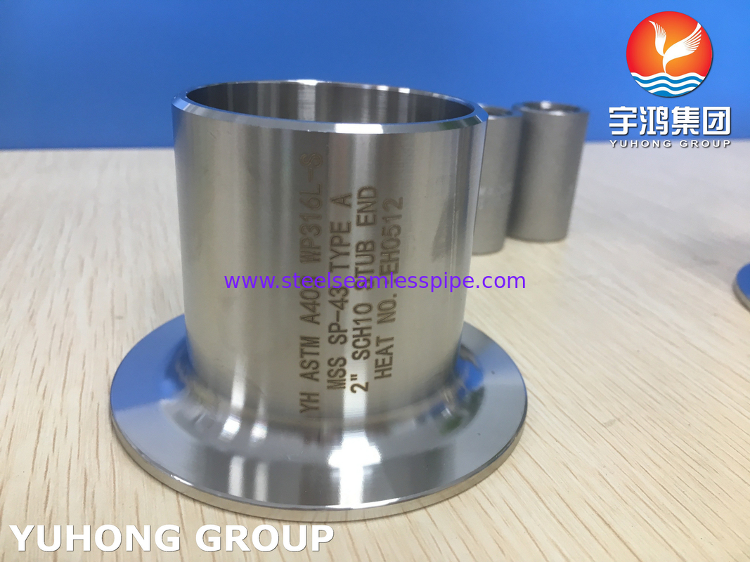 ASTM A403 WP316L-S پایان خرد نوع A BW گاز نفت پتروشیمی گاز طبیعی