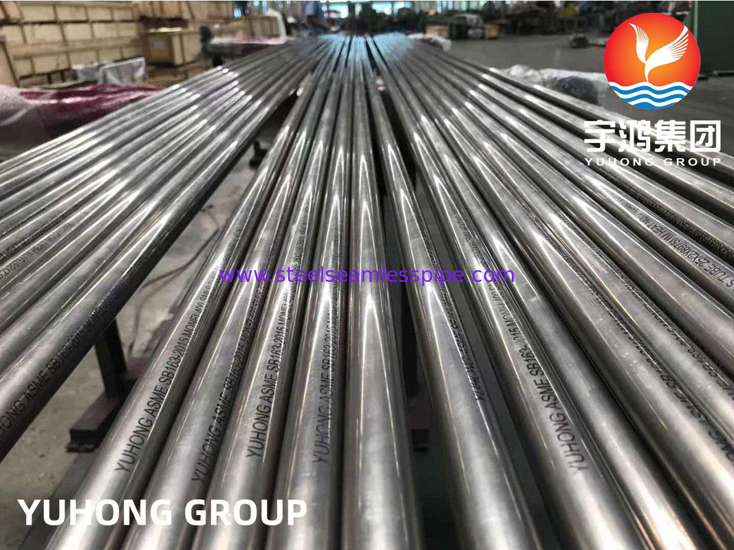 لوله های آلیاژ نیکل مبدل حرارتی لوله های آلیاژ نیکل استاندارد ASME SB163 / SB167 با دقت بالا