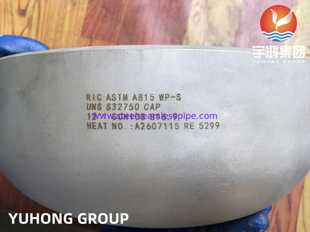ASTM A815 S32750 / SAF 2507 درپوش، اتصالات لوله جوشی لب به لب سوپر داپلکس برای سکوهای نفت و گاز فراساحلی