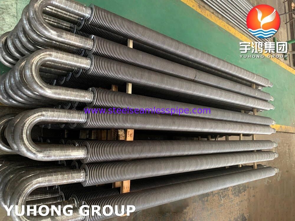 فولاد کربن U Bend Solid Fined Tube, High Frequency Welded Fin With A106 Gr.B Pipe استفاده شده در اقتصاد بخش