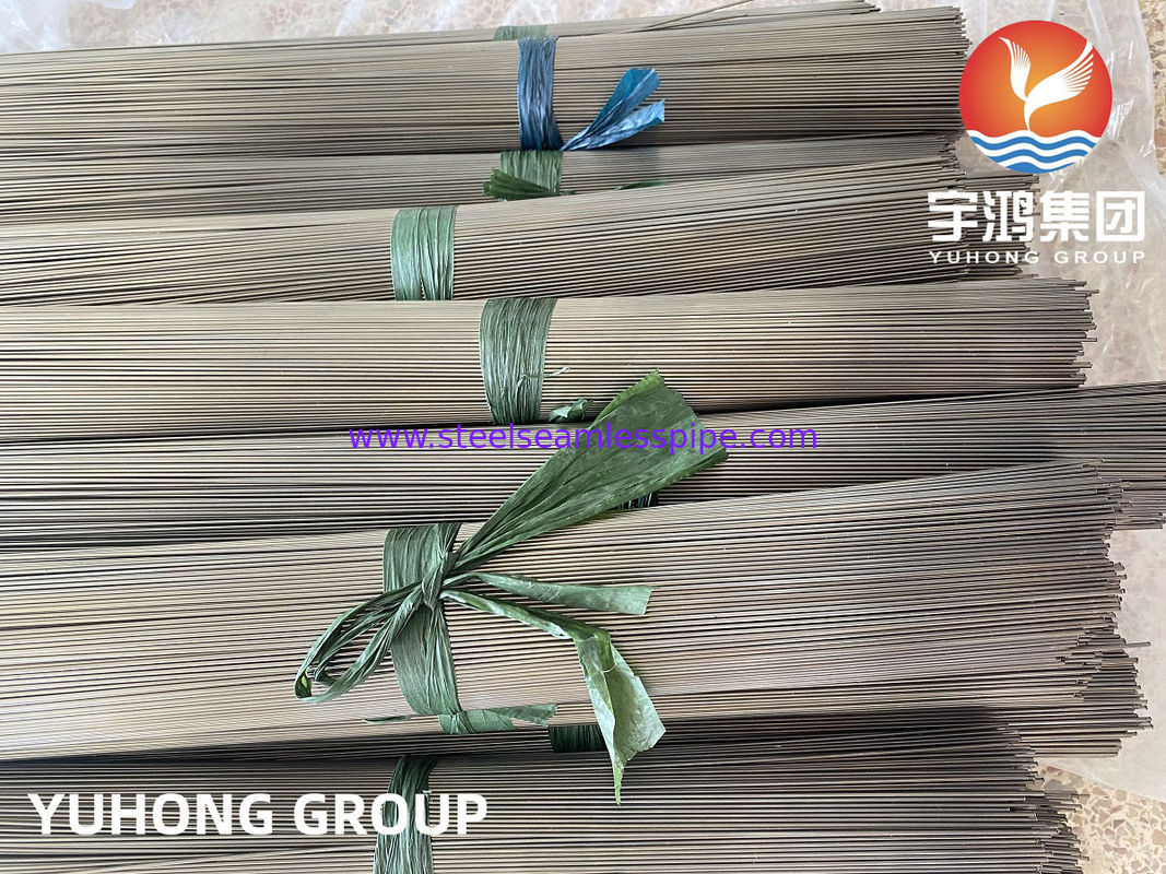 لوله موی فولادی ضد زنگ روشن ASTM A213 / ASTM A269 TP304/304L TP316/316L 19.05 X 1.65 X 6096MM