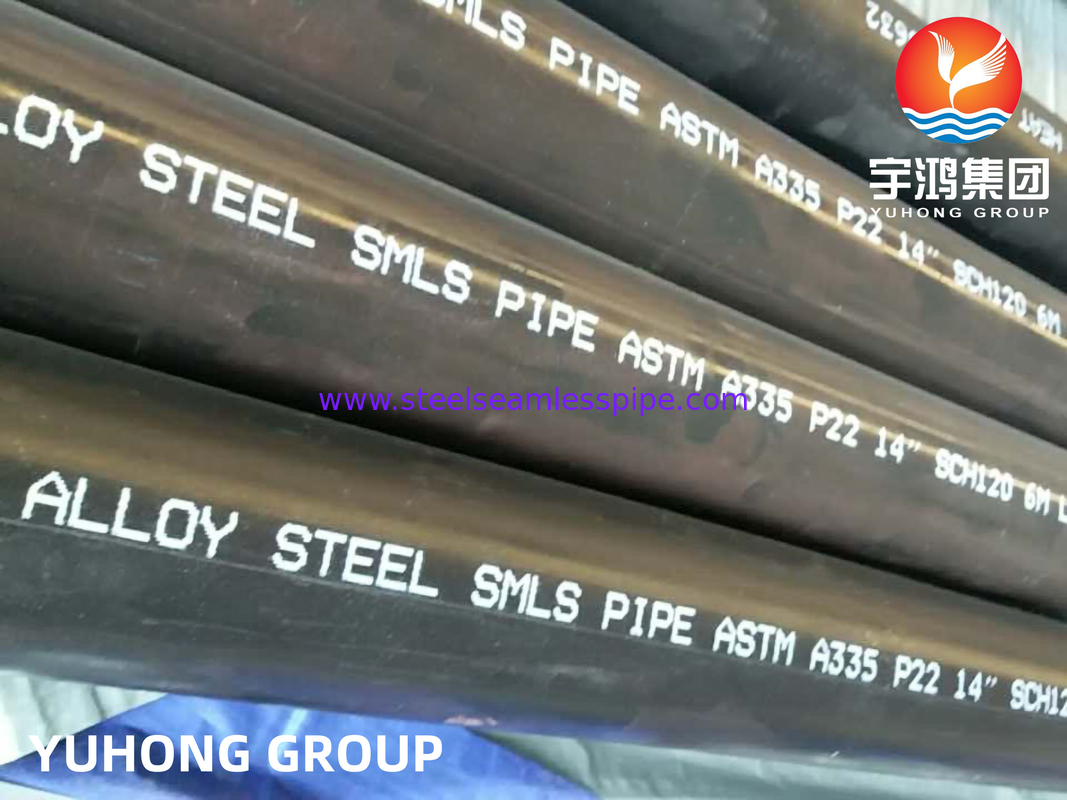 لوله های بدون درز آلیاژ فولاد A335 P9 P91 P11 P22 10' SCH20,6M LENGTH کاربرد در دماهای بالا برای دیگ
