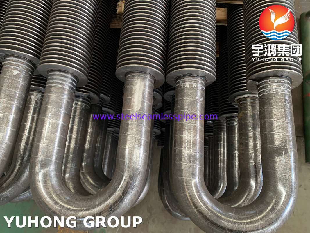 لوله ی U Bend Fin ، ASTM A106 Gr. B لوله ی فلک جوش دار با فرکانس بالا برای مبادلات گرما