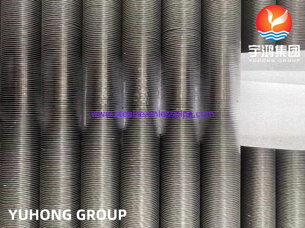 ASME SB163 UNS N04400 لوله فیله نیکل با فیله های آلومینیومی