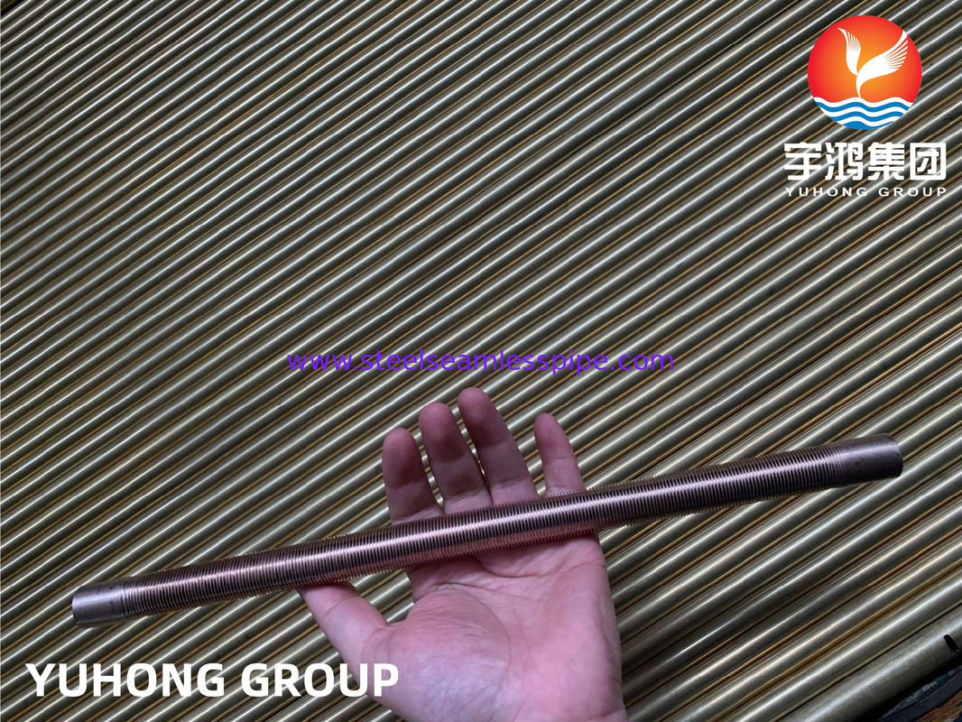 آلیاژ مس نیکل 90 / 10 C70600 لوله باله آلومینیومی اکسترود شده برای مبدل حرارتی خنک کننده سیال بخاری کولر هوا