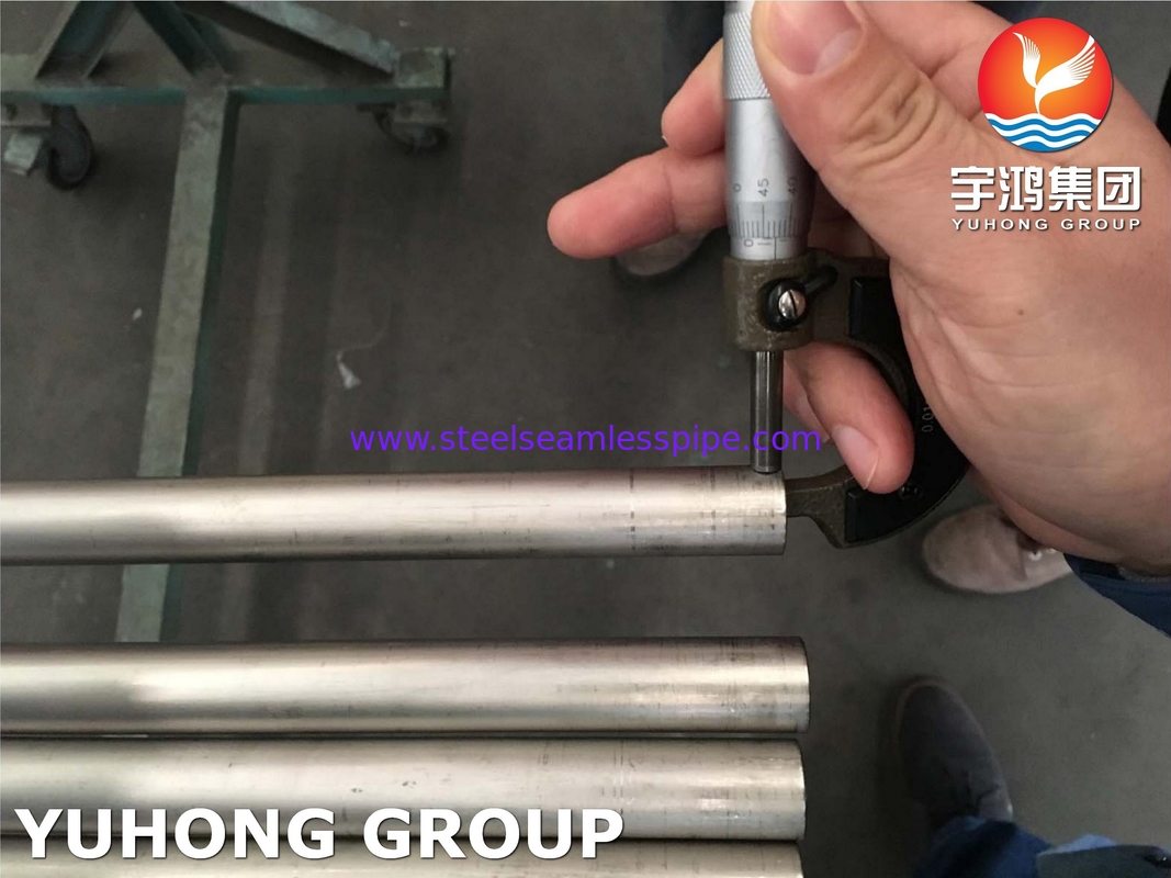 ASME SB338 GR1 ، GR7 ، GR9 ، GR12 لوله های فولادی آلیاژ تیتانیوم برای دیگ های تهویه