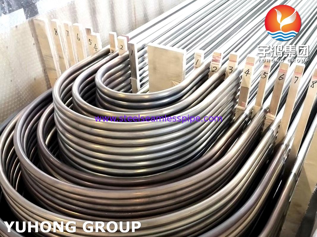 لوله U شکل بویلر فولاد ضد زنگ بدون درز ASTM A213 / ASME SA213 TP321 / TP321H / TP347H